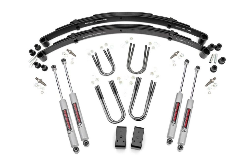 Rough Country 3 Inch Lift Kit Rear Blocks Jeep Grand Wagoneer/J10 Truck/J20 Truck/Wagoneer 4WD