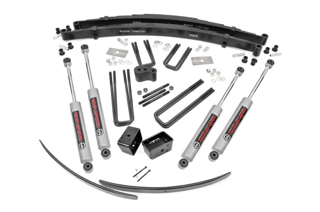 Rough Country 4 Inch Lift Kit Rear Blocks Dodge/Plymouth Ramcharger (78-93)/Trailduster (78-81)