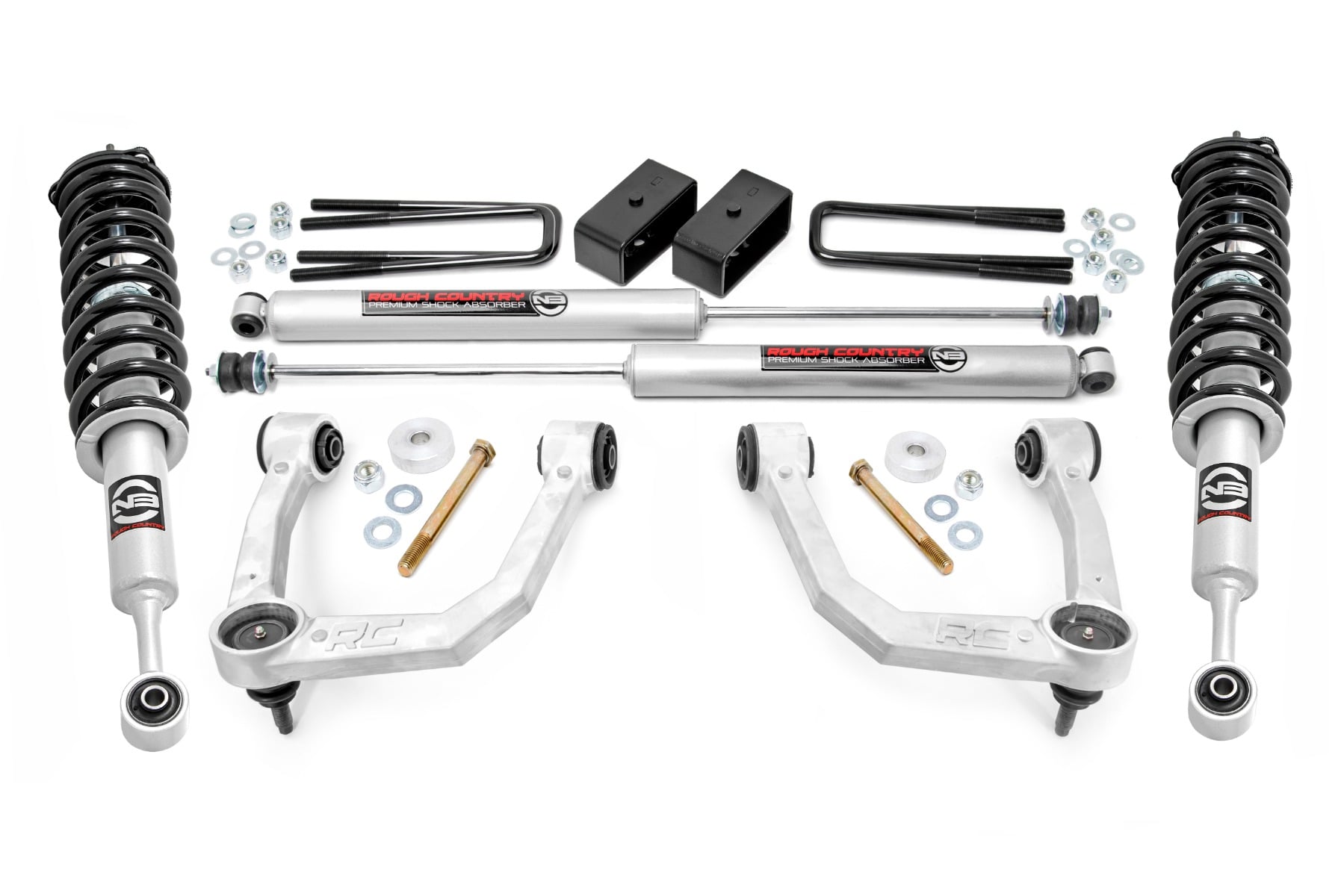 Rough Country 3.5 Inch Lift Kit UCA N3 Struts Toyota Tacoma 2WD/4WD (2005-2023)