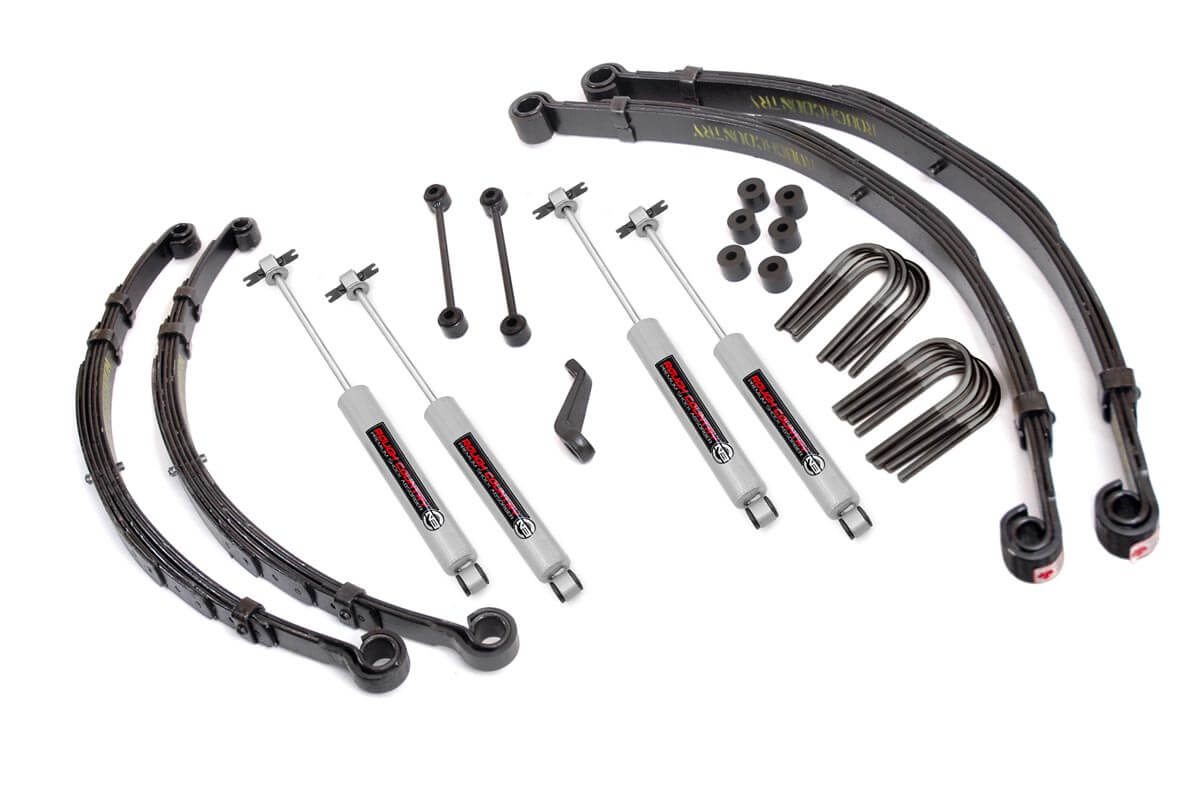 Rough Country 4 Inch Lift Kit Jeep CJ5/CJ7 5 4WD (1982-1983)