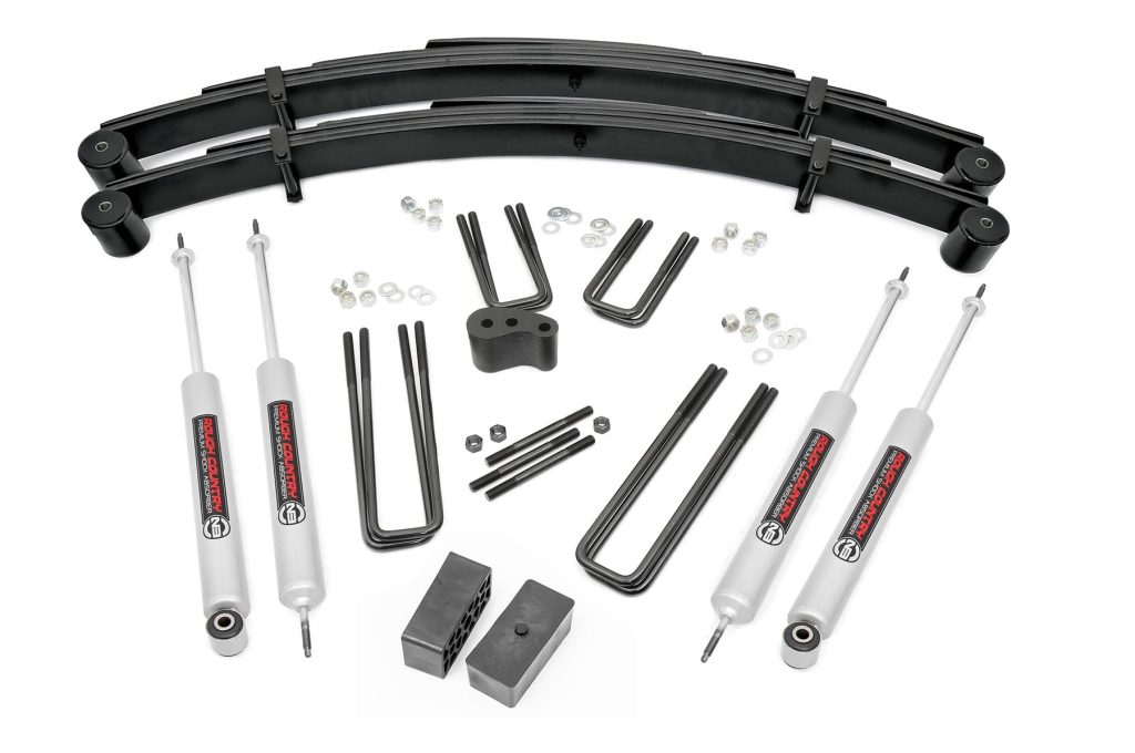 Rough Country 4 Inch Lift Kit Lowboy Ford F-250 4WD (1977-1979)