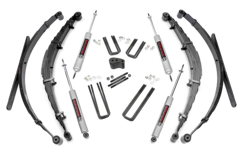 Rough Country 4 Inch Lift Kit Rear Springs Ford F-250 4WD (1977-1979)