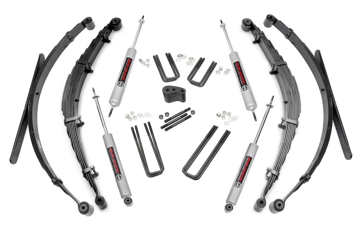Rough Country 4 Inch Lift Kit Rear Springs Ford F-250 4WD (1977-1979)