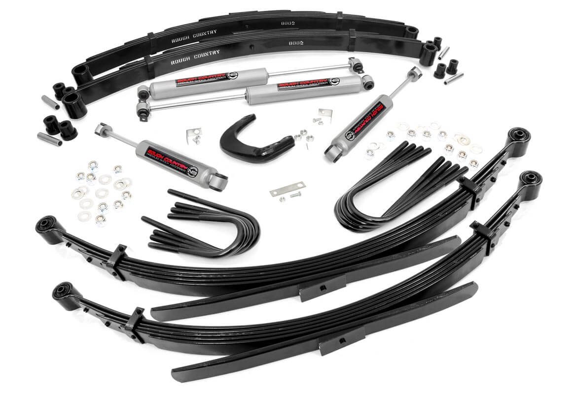 Rough Country 4 Inch Lift Kit Chevy/GMC C10/K10 Truck & SUV/K5 Blazer 4WD (1977-1991)