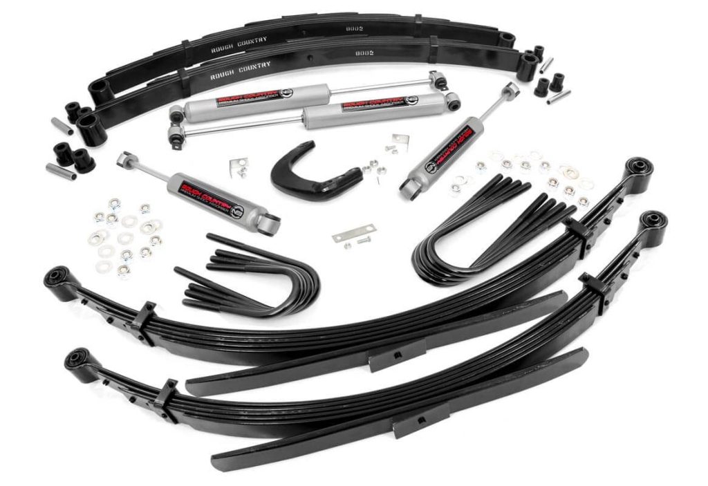 Rough Country 4 Inch Lift Kit Rear Springs Chevy/GMC C10/K10 Truck & SUV/K5 Blazer (77-91)