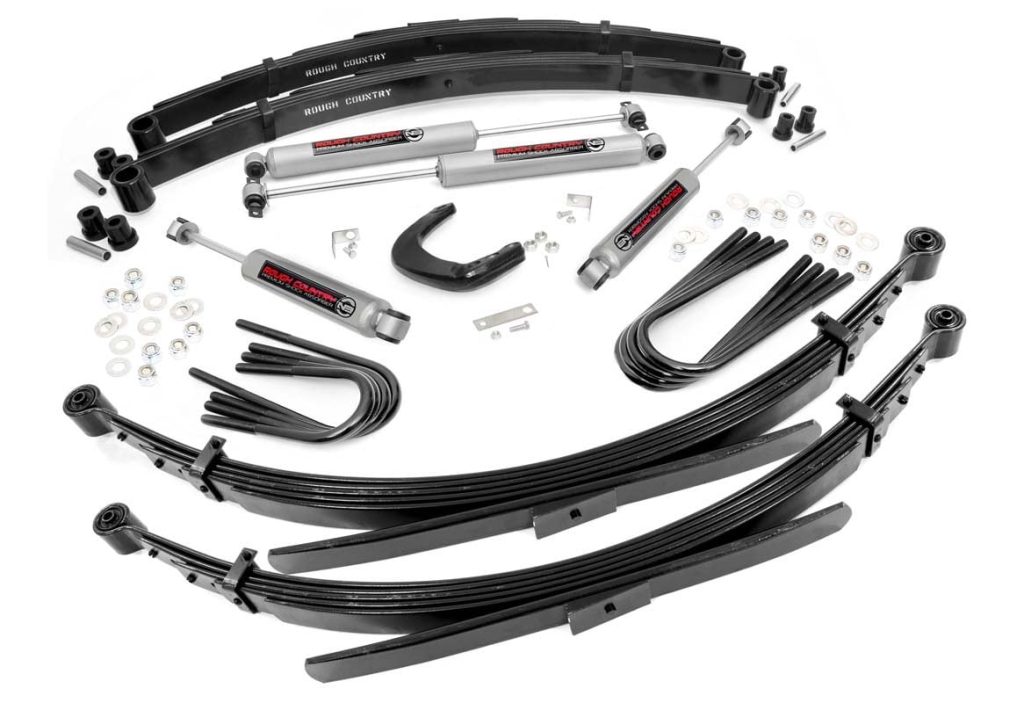 Rough Country 4 Inch Lift Kit 56 Inch RR Springs Chevy/GMC 3/4-Ton Suburban 4WD (88-91)