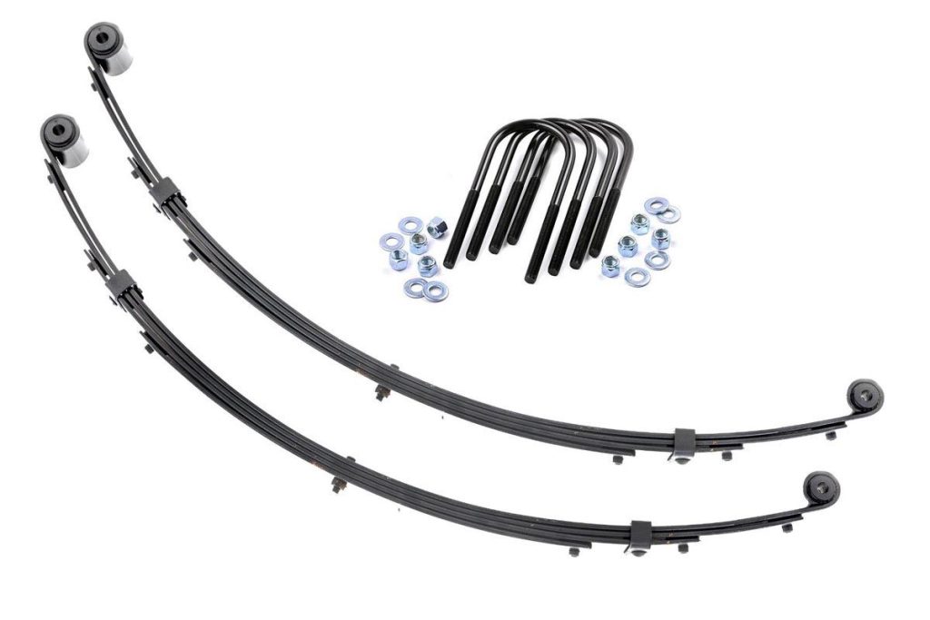 Rough Country Front Leaf Springs 4″ Lift Pair Jeep Wrangler YJ 4WD (1987-1995)