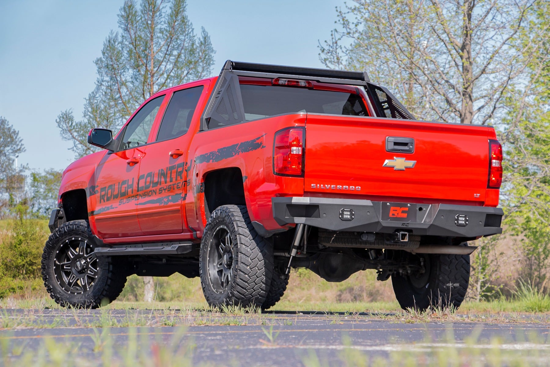 Rough Country Rear Bumper LED Chevy Silverado & GMC Sierra 1500 2WD/4WD (2007-2018 & Classic)