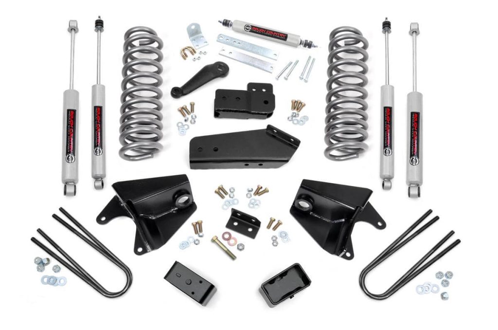 Rough Country 4 Inch Lift Kit Rear Blocks Ford Bronco 4WD (1980-1996)