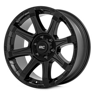 Rough Country 81 Series Wheel One-Piece Semi Gloss Black 20x9 8x180 0mm