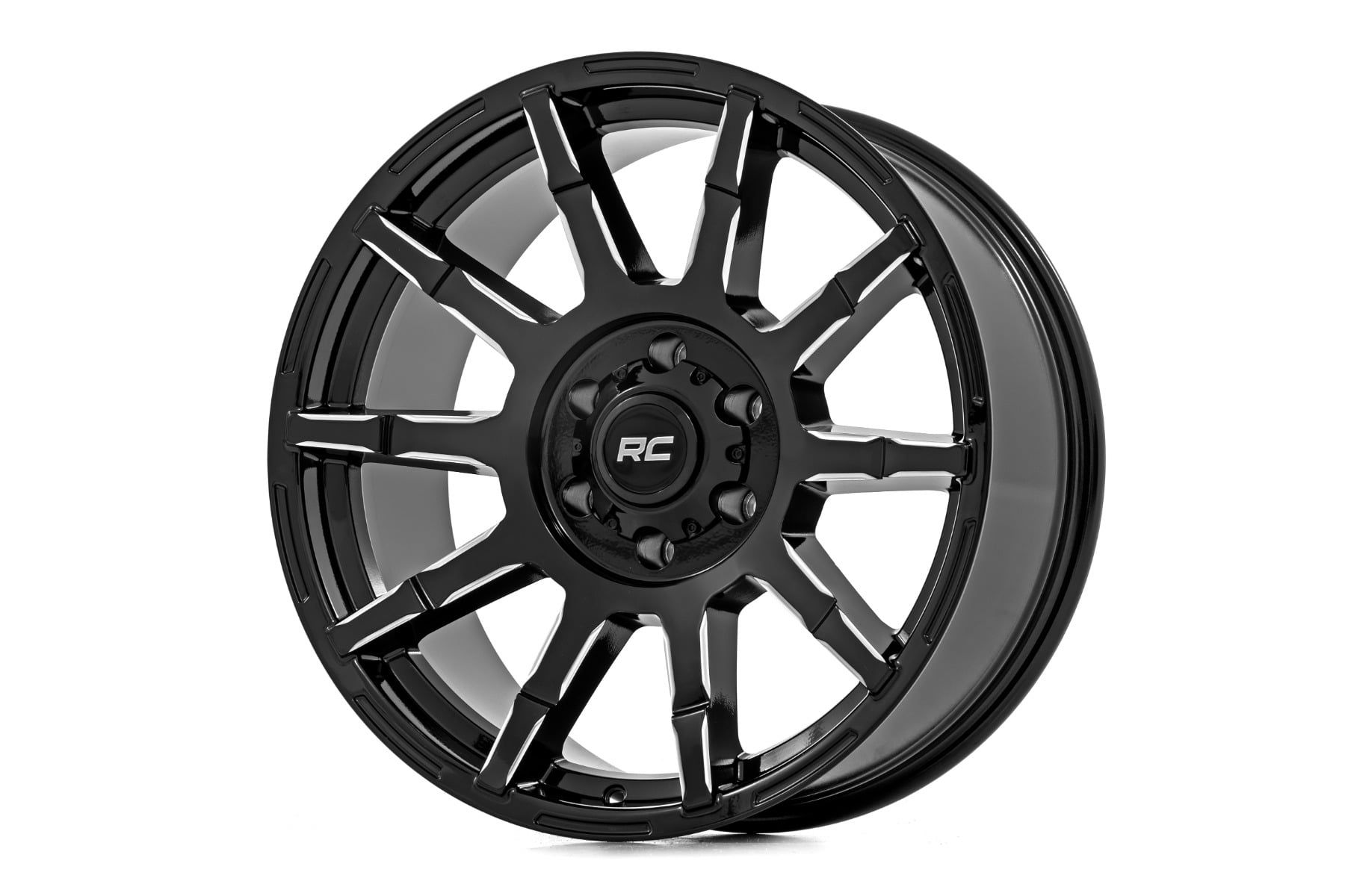 Rough Country 83 Series Wheel One-Piece Gloss Black 17x9 6x5.5 +0mm