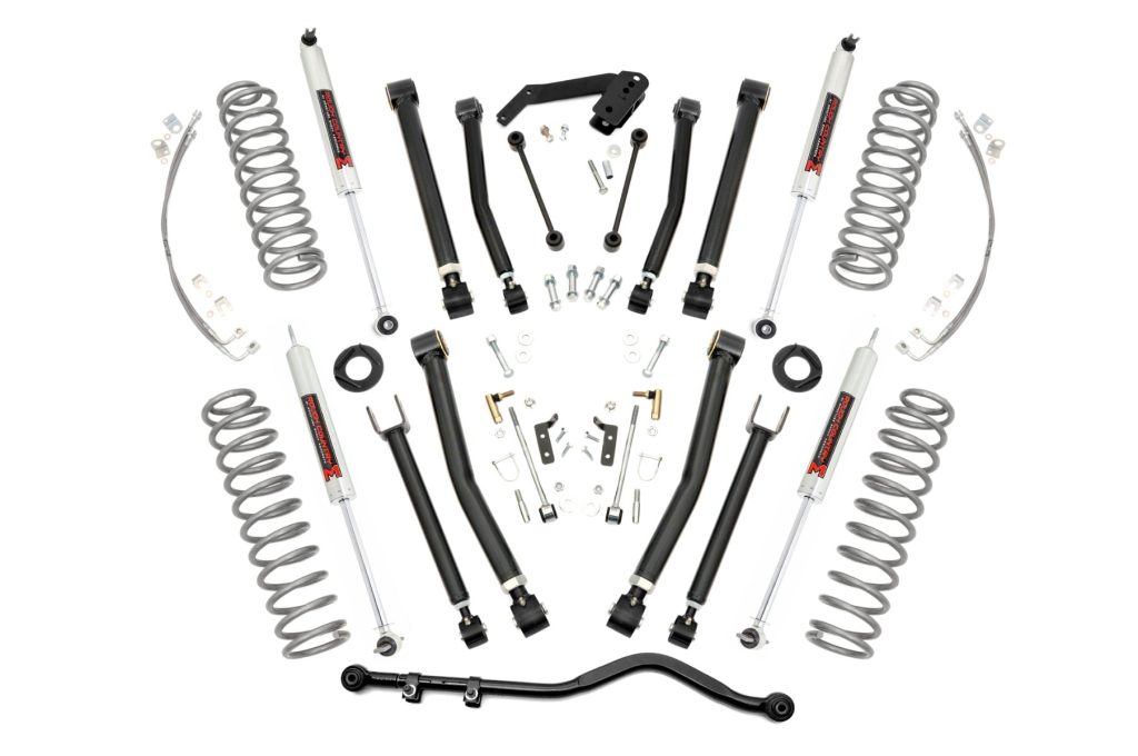 Rough Country 4 Inch Lift Kit X-Series M1 Jeep Wrangler Unlimited 2WD/4WD (2007-2018)