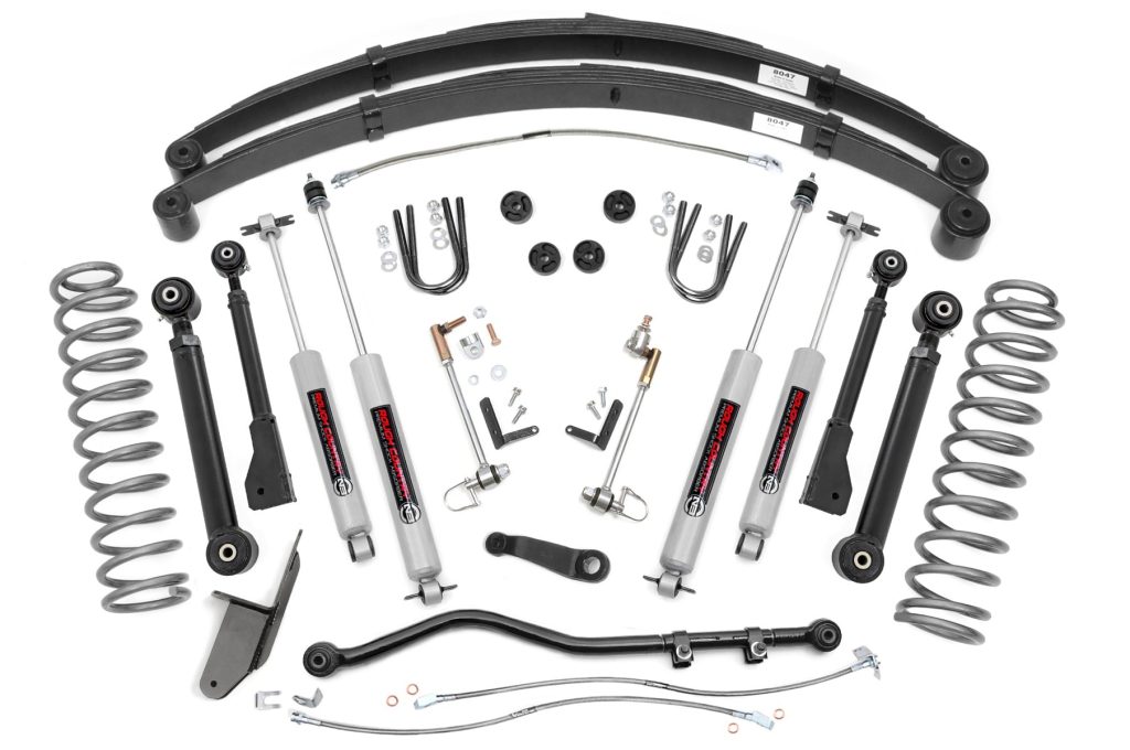 Rough Country 4.5 Inch Lift Kit RR Springs X-Series Jeep Cherokee XJ 2WD/4WD (84-01)