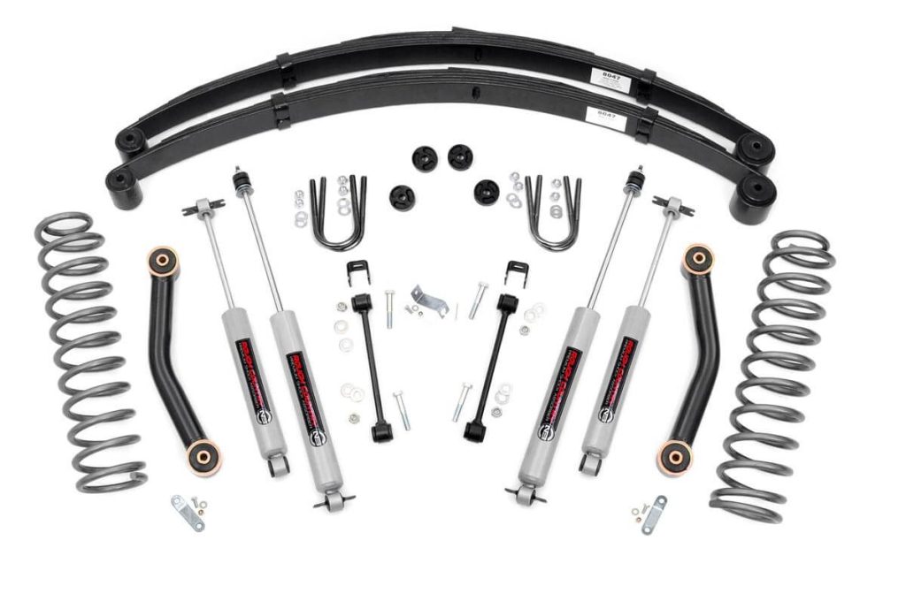 Rough Country 4.5 Inch Lift Kit RR springs Jeep Cherokee XJ 2WD/4WD (1984-2001)