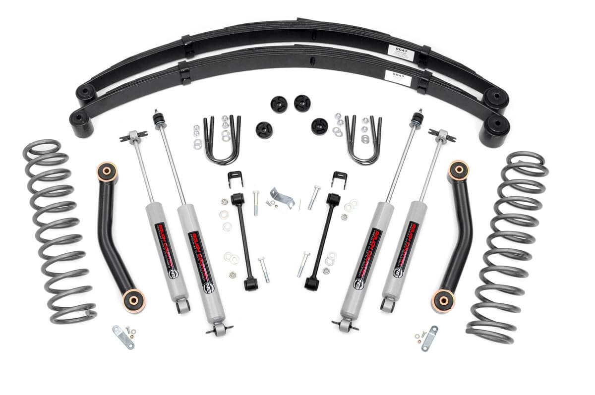 Rough Country 4.5 Inch Lift Kit RR springs Jeep Cherokee XJ 2WD/4WD (1984-2001)