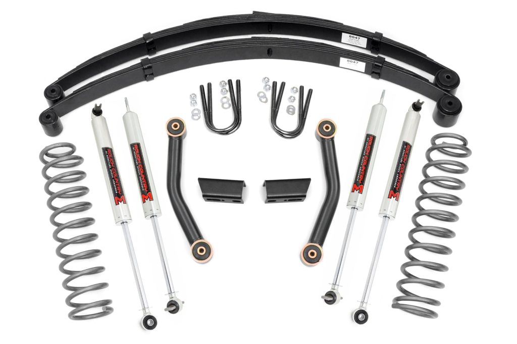 Rough Country 3 Inch Lift Kit Series II RR Springs M1 Jeep Cherokee XJ (84-01)