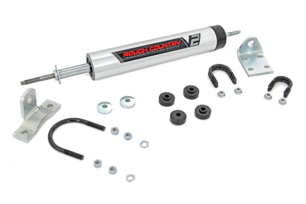 Rough Country V2 Steering Stabilizer Multiple Makes & Models (Dodge/Jeep)