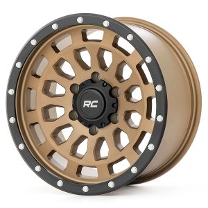 Rough Country 87 Series Wheel Simulated Beadlock Bronze/Black 17x8.5 5x4.5 +0mm