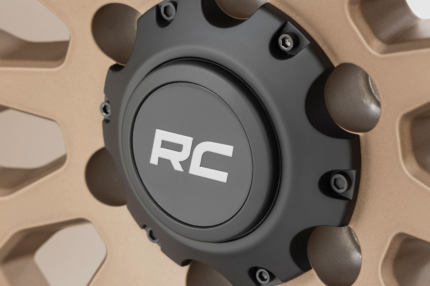 Rough Country 87 Series Wheel Simulated Beadlock Bronze/Black 17x8.5 5x5 +0mm