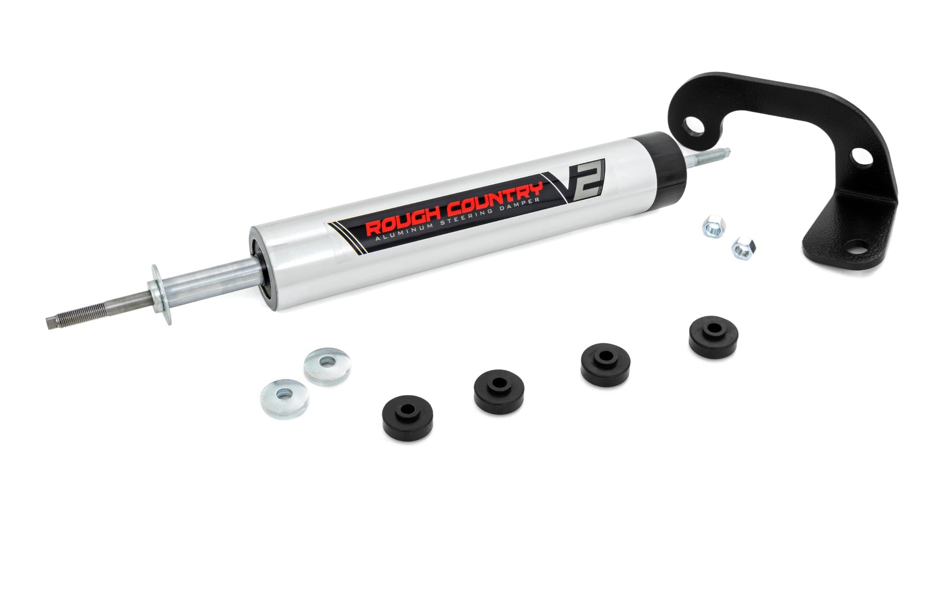 Rough Country V2 Steering Stabilizer 8-lug Only 6 Inch Lift Chevy C2500/K2500 C3500/K3500 Truck (88-00)
