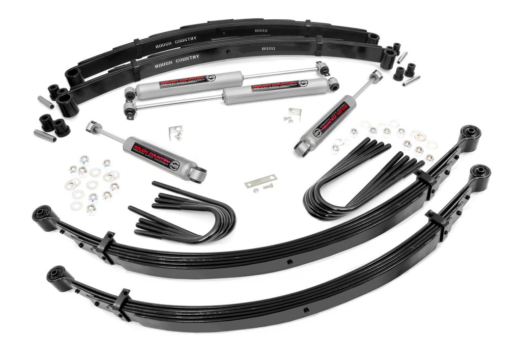 Rough Country 2 Inch Lift 52 Inch Rear Springs Chevy/GMC 3/4-Ton Suburban/C25/K25 Truck (77-87)
