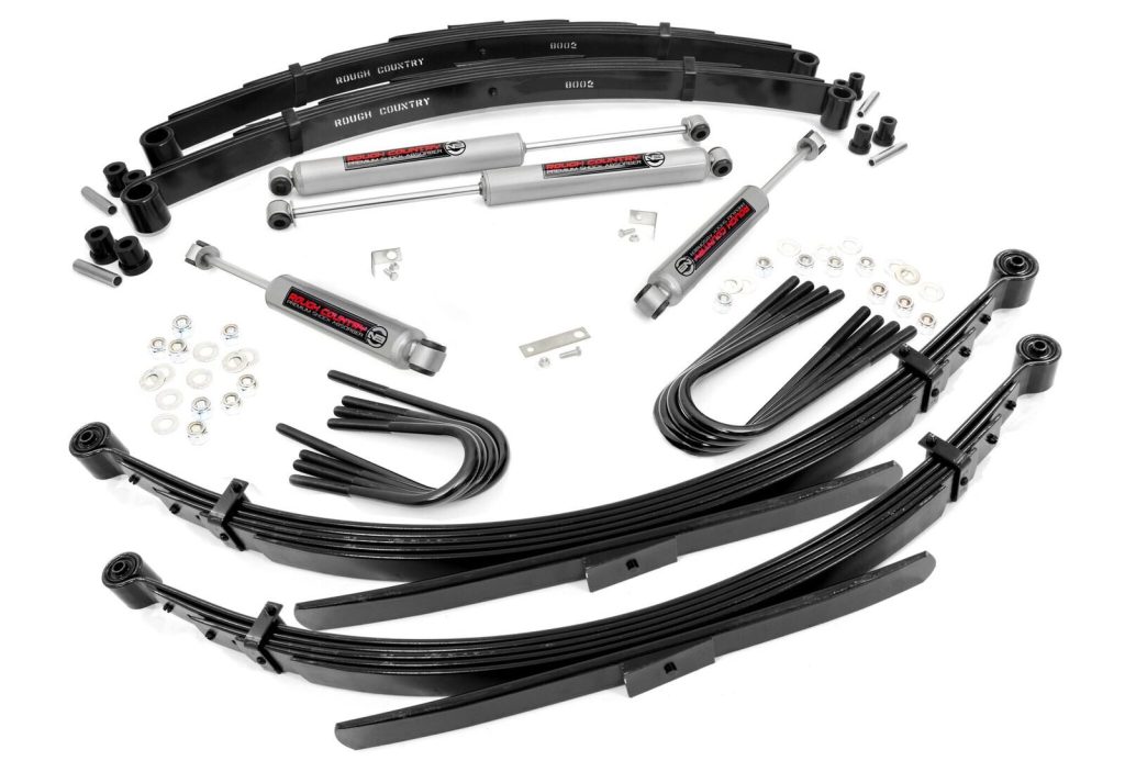 Rough Country 2 Inch Lift 52 Inch Rear Springs Chevy/GMC C10/K10 Truck & SUV/K5 Blazer (73-76)