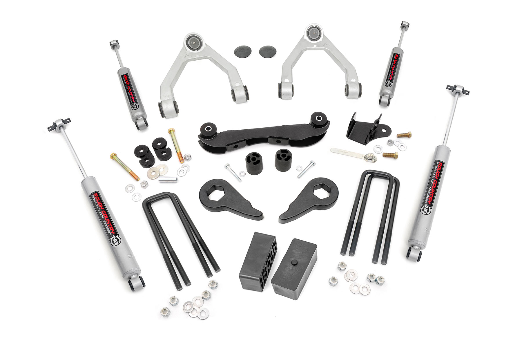 Rough Country 2-3 Inch Lift Kit Rear Blocks Chevy/GMC 1500 Truck & SUV 4WD (1988-1999)