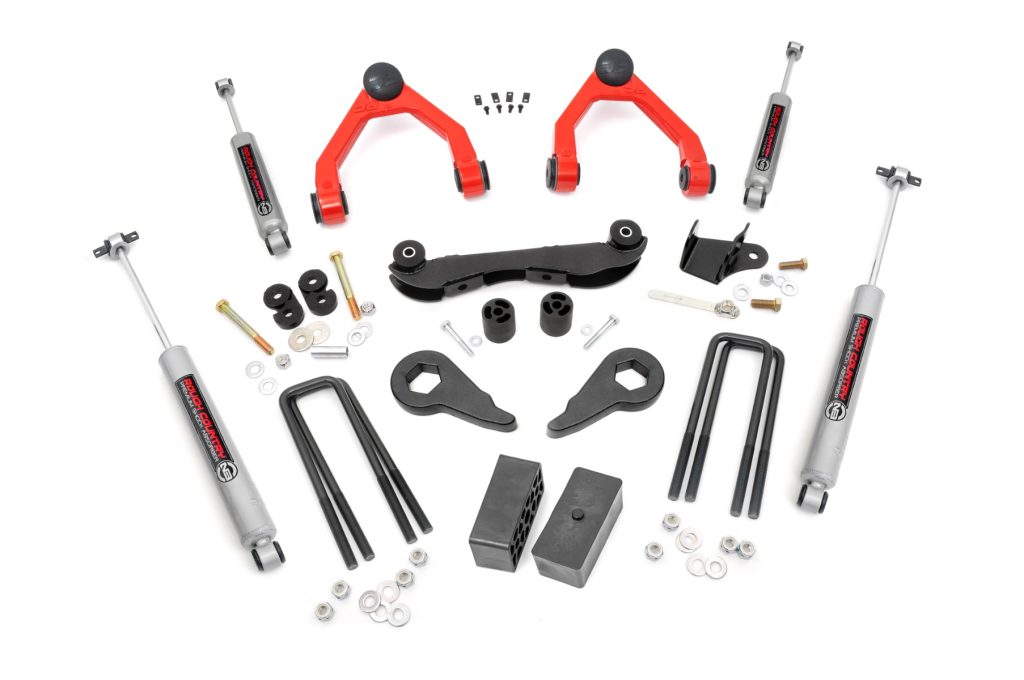 Rough Country 2-3 Inch Lift Kit Rear Blocks Chevy/GMC 1500 Truck & SUV 4WD (1988-1999)