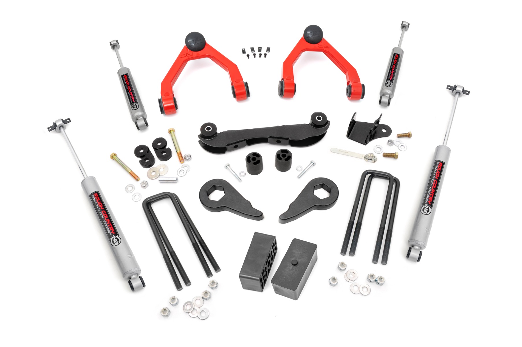 Rough Country 2-3 Inch Lift Kit Rear Blocks Chevy/GMC 1500 Truck & SUV 4WD (1988-1999)