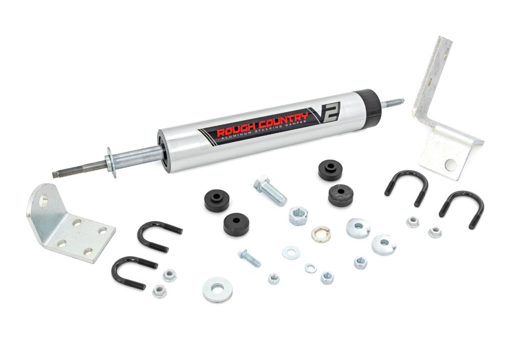 Rough Country V2 Steering Stabilizer 0-3 Inch Lift Chevy/GMC Sierra 1500/Silverado 1500/Tahoe/Yukon (92-06)