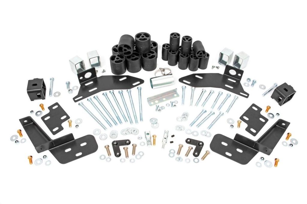 Rough Country Body Lift Bumper Brackets FR & RR 3 Inch Lift Chevy C1500/K1500 Truck (88-94)