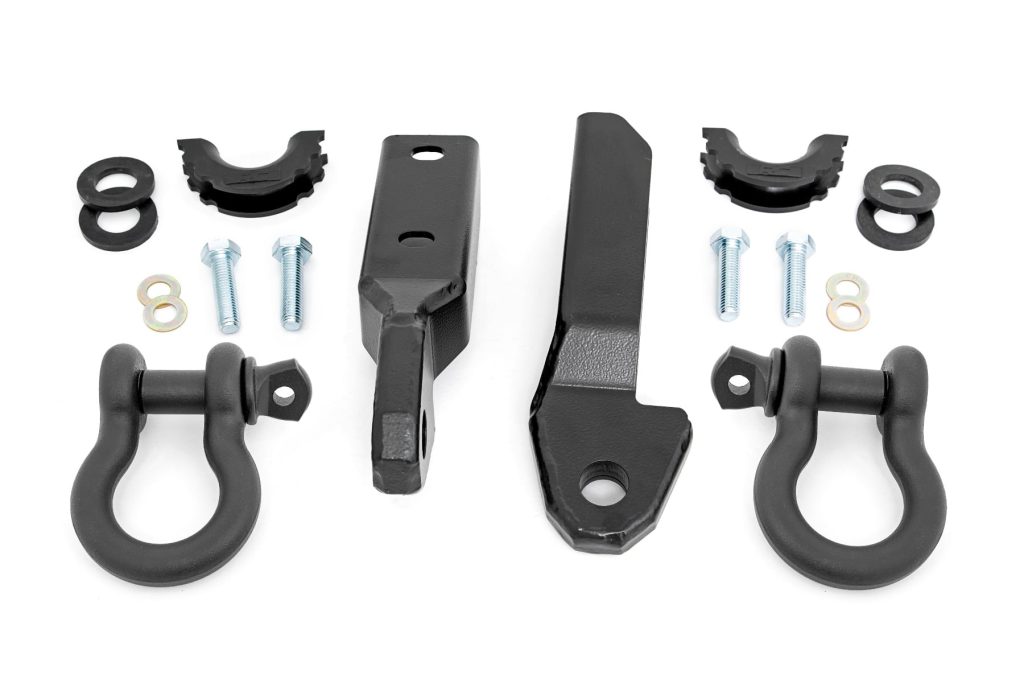 Rough Country Tow Hook to Shackle Bracket D-Ring Combo Chevy/GMC 1500 Truck & SUV (88-99)