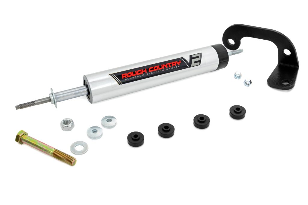 Rough Country V2 Steering Stabilizer 4-6 Inch Lift Chevy/GMC 1500 Truck & SUV (88-99)
