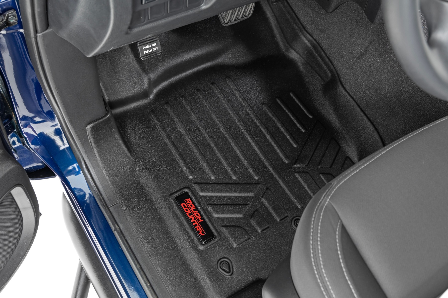 Rough Country Floor Mats FR & RR Crew Cab Nissan Titan (17-24)/Titan XD (16-24)