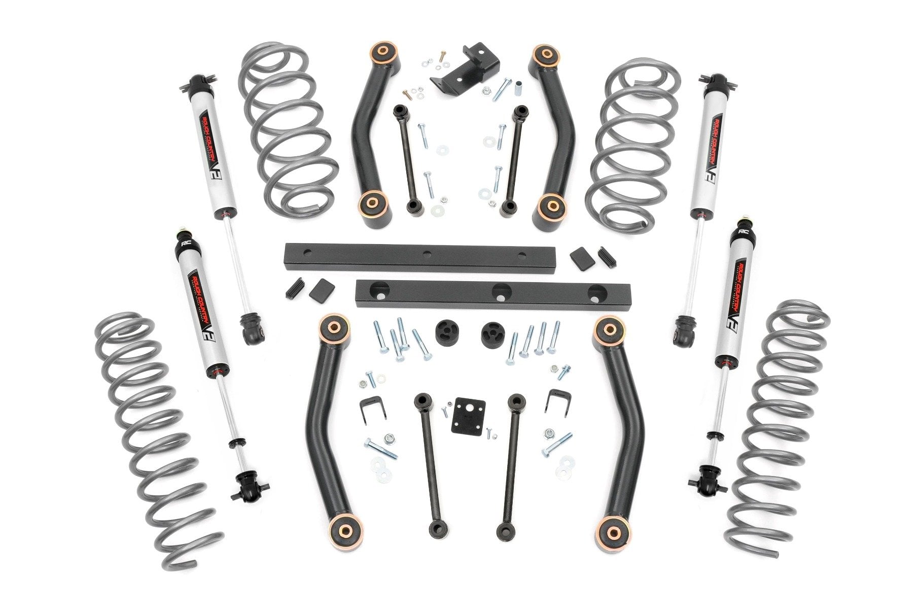 Rough Country 4 Inch Lift Kit V2 Jeep Wrangler TJ (03-06)/Wrangler Unlimited (04-06)