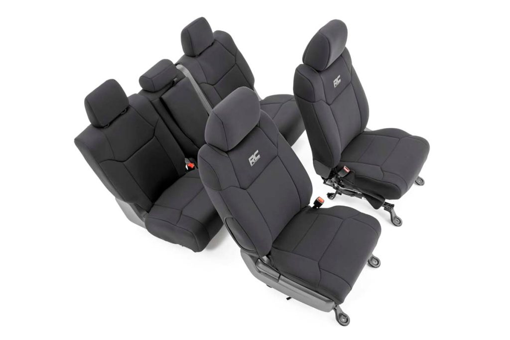 Rough Country Seat Covers FR w/ Console Cover and Rear Toyota Tundra 2WD/4WD (14-21)