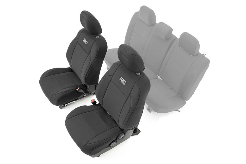 Rough Country Seat Covers Front Double Cab Toyota Tacoma 2WD/4WD (2016-2023)