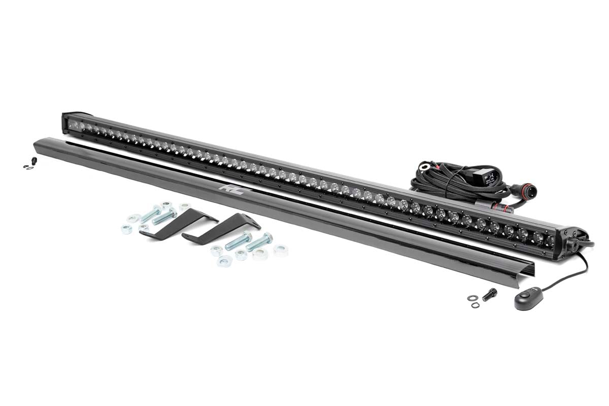Rough Country LED Light Kit Cage Mount 50β³ Black Single Row Honda Pioneer 1000/Pioneer 1000-6