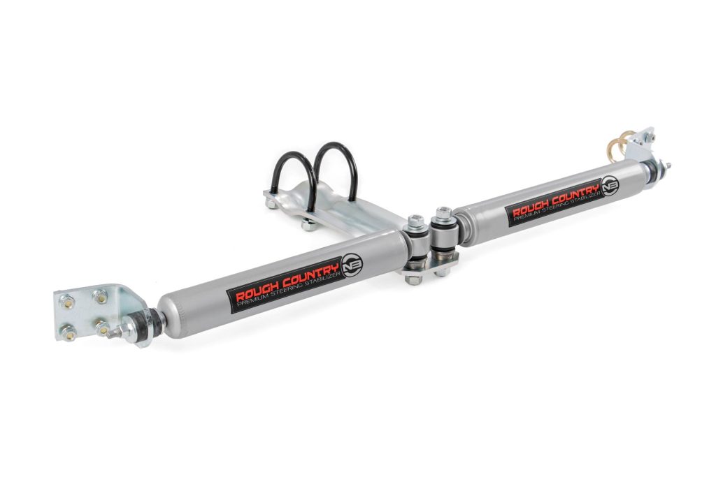 Rough Country N3 Steering Stabilizer Dual 2-8 Inch Lift Ram 1500 4WD (1994-1999)