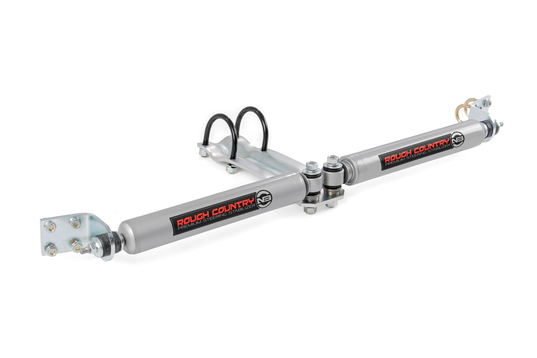 Rough Country N3 Steering Stabilizer Dual 2-8 Inch Lift Ram 1500 4WD (1994-1999)