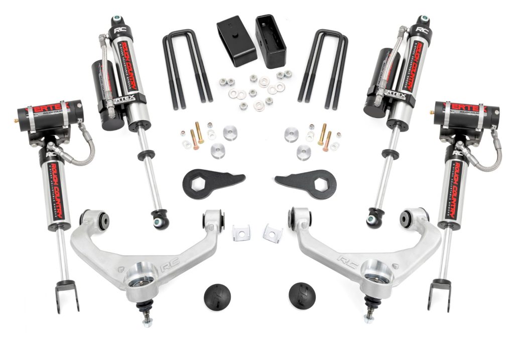 Rough Country 3.5 Inch Lift Kit Vertex w/ Overloads Chevy/GMC 2500HD/3500HD (11-19)