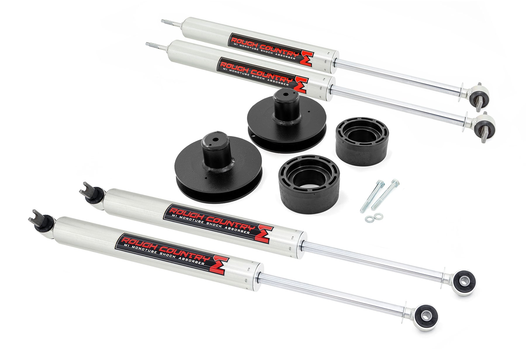 Rough Country 2 Inch Lift Kit M1 Jeep Wrangler TJ (97-06)/Wrangler Unlimited (04-06)