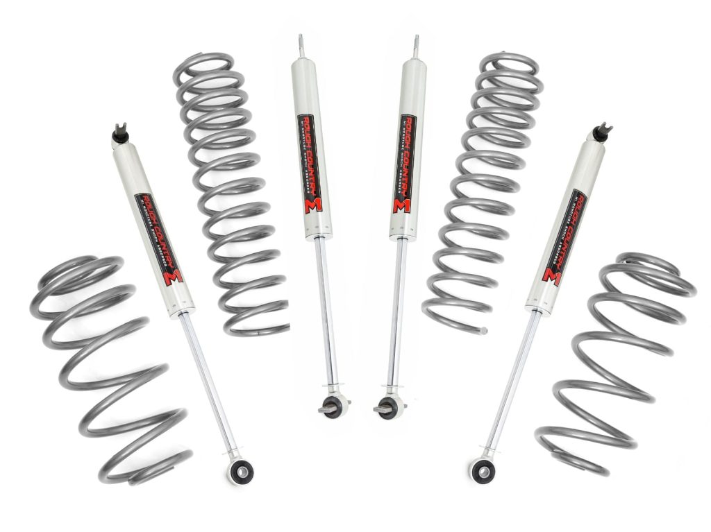 Rough Country 2.5 Inch Lift Kit 4 Cyl M1 Jeep Wrangler TJ (97-06)/Wrangler Unlimited (04-06)