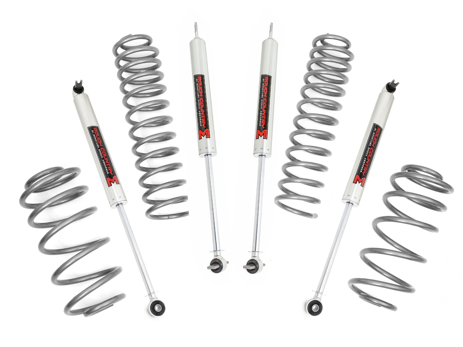 Rough Country 2.5 Inch Lift Kit 4 Cyl M1 Jeep Wrangler TJ (97-06)/Wrangler Unlimited (04-06)