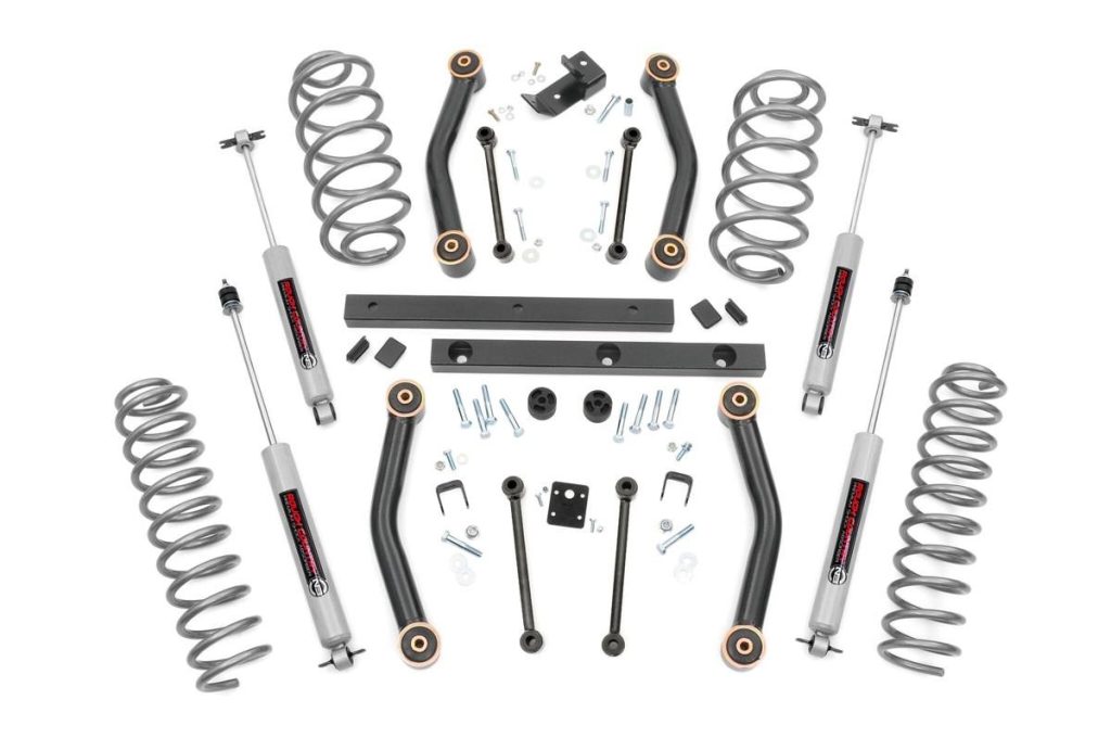 Rough Country 4 Inch Lift Kit Jeep Wrangler TJ 4WD (1997-2002)