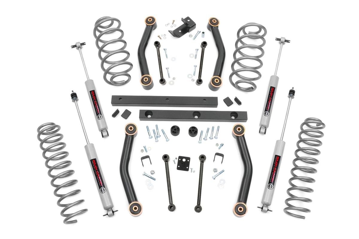 Rough Country 4 Inch Lift Kit Jeep Wrangler TJ 4WD (1997-2002)