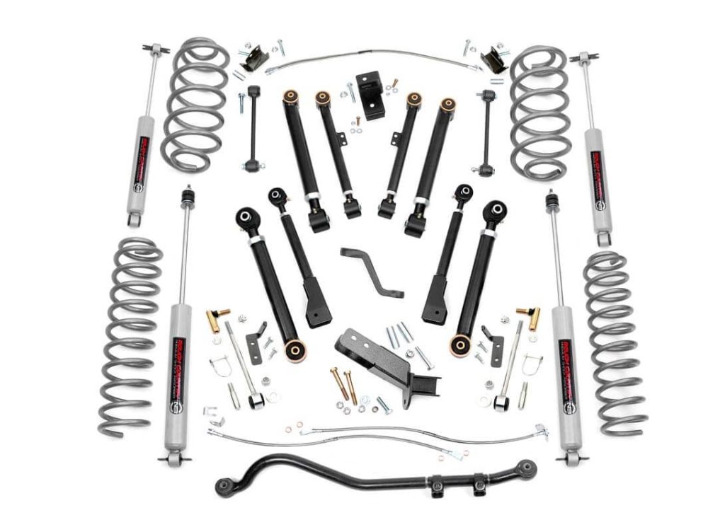 Rough Country 4 Inch Lift Kit X-Series Jeep Wrangler TJ (97-06)/Wrangler Unlimited (04-06)