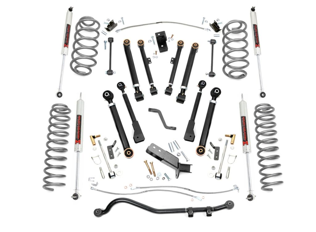 Rough Country 4 Inch Lift Kit X-Series M1 Jeep Wrangler TJ (97-06)/Wrangler Unlimited (04-06)