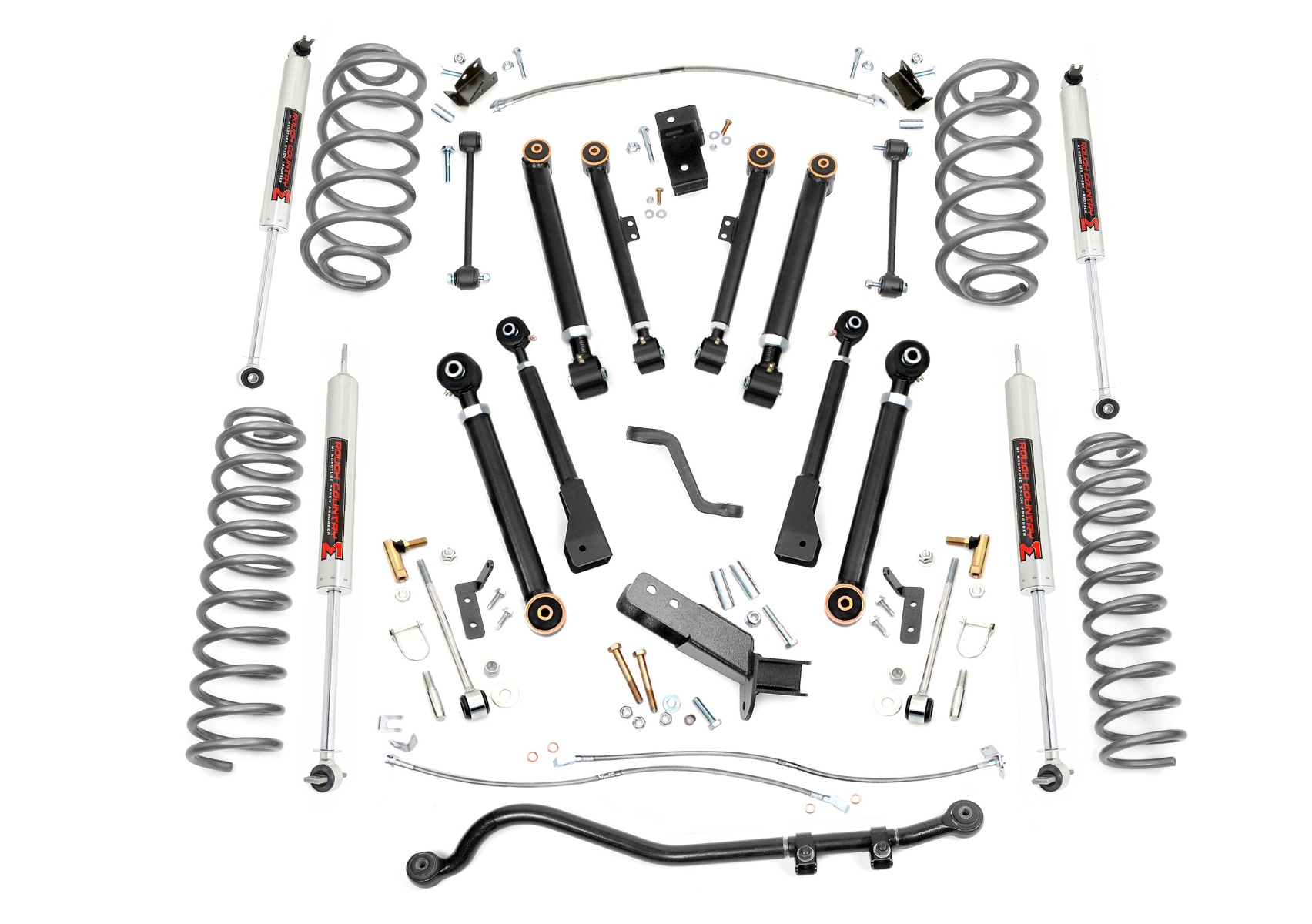 Rough Country 6 Inch Lift Kit X-Series M1 Jeep Wrangler TJ (97-06)/Wrangler Unlimited (04-06)