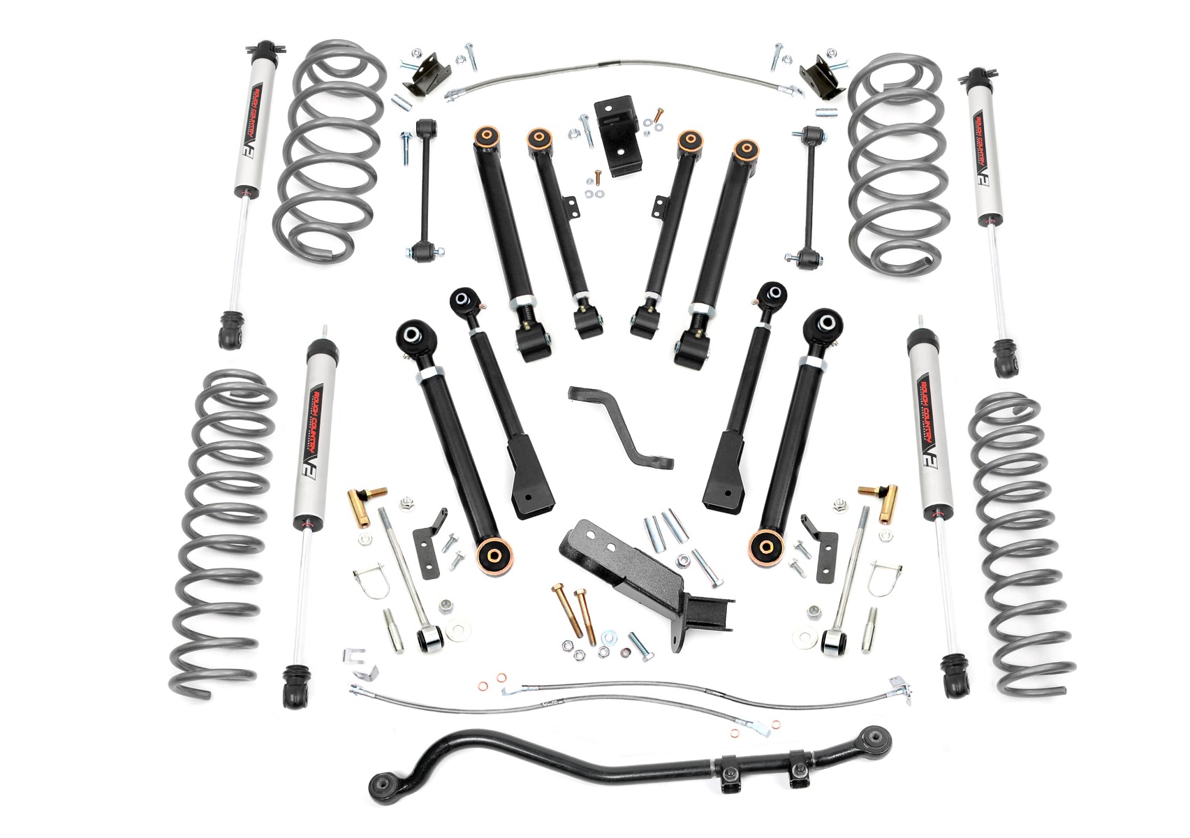Rough Country 6 Inch Lift Kit X-Series V2 Jeep Wrangler TJ (97-06)/Wrangler Unlimited (04-06)